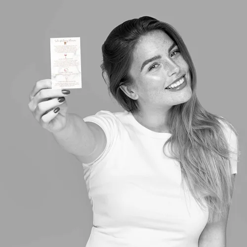 Vista 9 de Tarjetas de instrucciones para el cuidado posterior para blanquear los dientes, paquete de 50, tarjeta de visita de 2 x 3.5 pulgadas