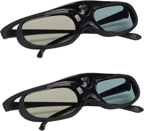 Yoidesu 2 lentes DLP 3D, 144 Hz, recargables, 3D, con obturador activo, DLP Link, lentes LCD, lentes 3D para oryectores 3D DLP para Optoma, para