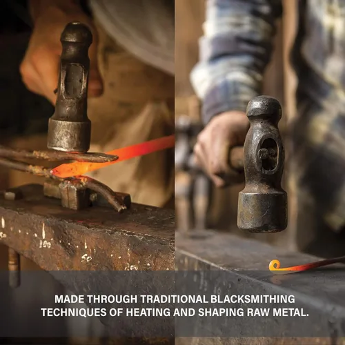 Vista 5 de Wicks Forge Wicks Forge - Cuchillo de hierro fundido para abrecartas Accesorio de escritorio de lujo, rústico y antiguo para cortar sobres