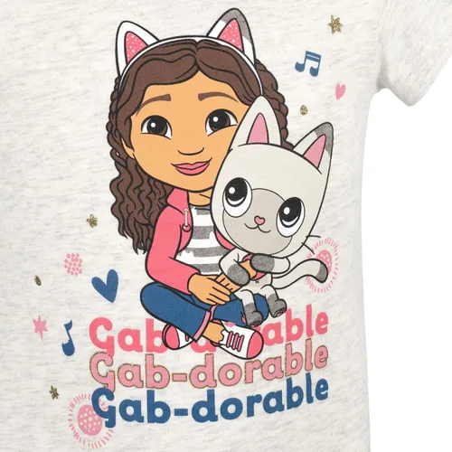 Vista 7 de Dreamworks Gabby's Dollhouse Pandy Paws - Paquete de 3 camisetas para niñas pequeñas