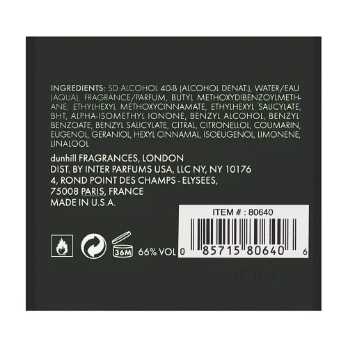 Vista 3 de Dunhill Icon Racing Green Eau de Parfum Colonia Spray para hombre, 3.4 onzas líquidas