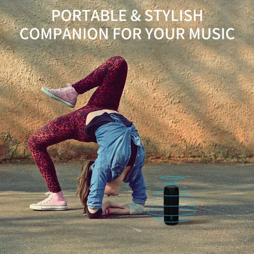 Vista 6 de Altavoz Bluetooth, altavoces Bluetooth MusiBaby M88, altavoz inalámbrico, altavoces Bluetooth inalámbricos, doble emparejamiento, Bluetooth 5.0