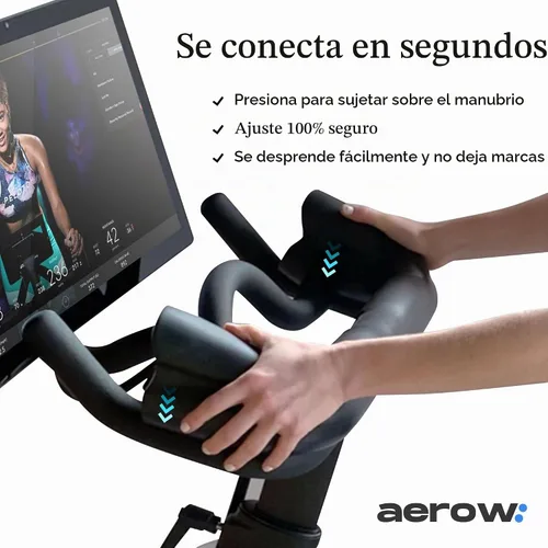 Vista 6 de Aerow Extensor de manillar ComfortGrip para bicicletas estáticas