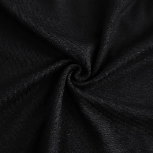 Vista 4 de HUSKARY - Vestido largo de verano para mujer, informal, holgado, con bolsillos, manga corta con corte lateral