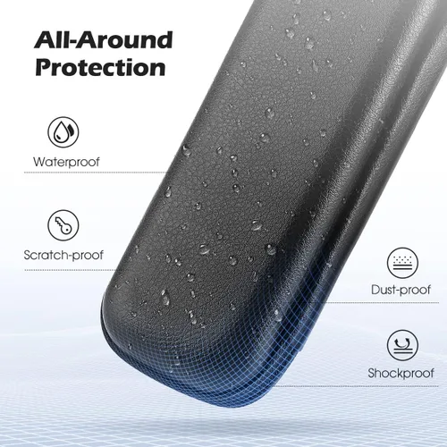 Vista 2 de AGPTEK Estuche Soporte para Apple Pencil, Funda Delgada de Cuero PU Portátil Bolsa Cubierta Compatible con Accesorios Apple Pen, Cable USB