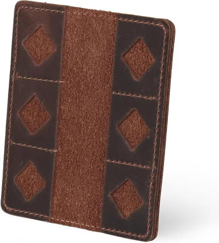 Vista 11 de MegaGear Tarjetero SD de cuero con 12 ranuras para tarjetas Camello