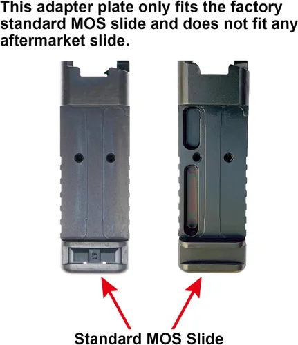 Vista 2 de Placa de montaje/adaptador DPP Titanium Compatible con Glock 17 19 MOS Holosun 509T