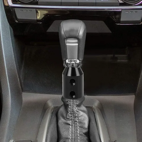 Vista 2 de X AUTOHAUX M10 X 1.5 - Adaptador universal de pomo de cambio de marchas para coche, color negro, para palanca de cambios sin rosca