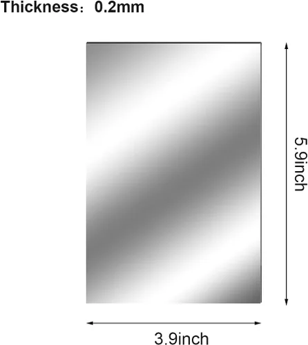 Vista 2 de Fantasyon 10 hojas de espejo flexibles, autoadhesivas, azulejos decorativos de plástico sin vidrio, calcomanías de espejo para escuela, educación