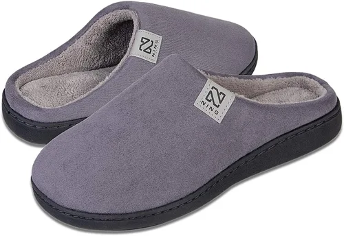 Pantuflas clásicas de espuma viscoelástica, para hombre y mujer, confort, forro de felpa, para interiores y exteriores