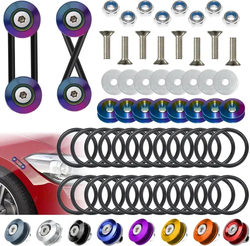 Vista 18 de BFXM Clips de parachoques universales, kit de liberación rápida para parachoques delantero y trasero, soportes de parachoques para automóviles