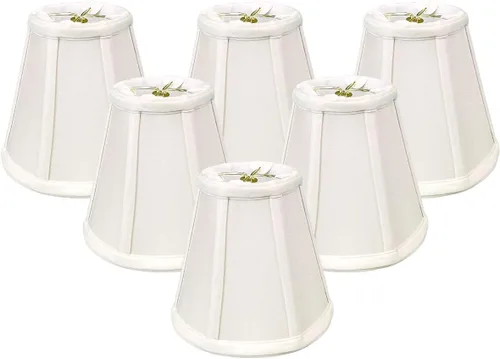 Vista 64 de Royal Designs, Inc. BS-707FC-6AGL Deep Empire Basic - Pantalla para lámpara con clip de llama, 3.5 x 6 x 5.75 pulgadas, color dorado antiguo