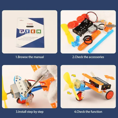 Vista 8 de Kits de Ciencia STEM para Niños de 8-12, Kit de Construcción de Robot Robótico de Automóvil, Juguetes STEM para Niños, Robots de Manualidades 8-10