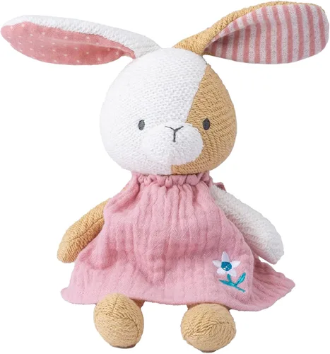 Vista 11 de Peluche de Conejo de Algodón Orgánico Juguetes de Peluche para Bebés, Peluche de Conejo de 5.5" Juguete Suave y Tierno Mini Juguete de Conejo