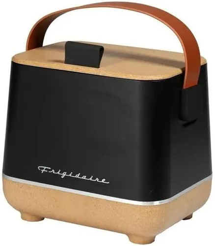Vista 2 de Frigidaire Apertura superior 6-Can Beverage Aislado Retro Mini Nevera/Enfriador - Corcho/Negro