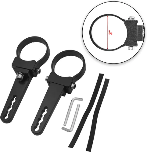 Vista 8 de Wsays Abrazaderas de Barra Antivuelco Lateral Personalizada de 1.75'' para Jaula de Seguridad, Soporte de Montaje de Luz LED Compatible con Ranger