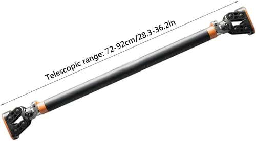 Vista 6 de Barra de entrenamiento en casa con puerta ajustable, barras horizontales para dominar, hacer ejercicio, gimnasio, barra de entrenamiento