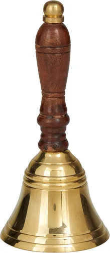 Vista 6 de Deco 79 Campana decorativa de latón costero, 2 x 2 x 5 pulgadas, latón