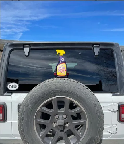 Vista 3 de Sparkle Botella de aerosol limpiador de vidrio, fórmula desionizada sin amoníaco, no deja rayas, botella de 20 onzas (paquete de 1)