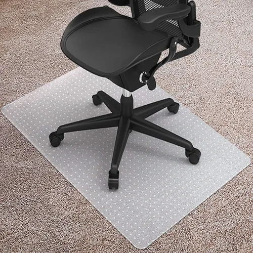 Vista 12 de Kuyal Tapete para silla de oficina para suelo de madera dura, rectangular, transparente, de 30 x 48 pulgadas, tapete grueso y duradero para sillas