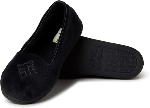 Vista 3 de Dearfoams Women's Rebecca Lightweight Cozy Memory Foam Closed Back Slipper with Wide Widths