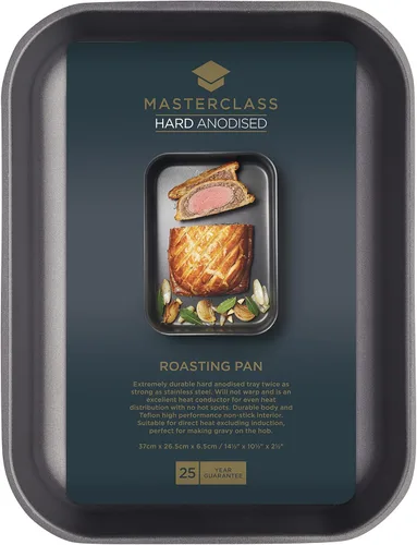 Vista 2 de MasterClass - Asador anodizado duro (aluminio, 14.6 x 10.4 in, revestimiento antiadherente de teflón)