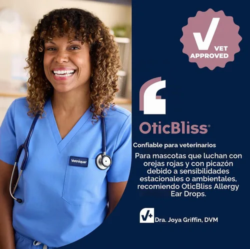 Vista 6 de Vetnique Oticbliss - Gotas medicadas para los oídos para perros y gatos