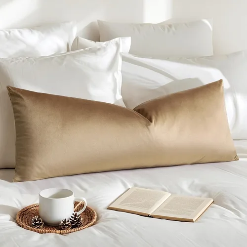 Vista 79 de Artscope Fundas de almohada de terciopelo de lujo, fundas de almohada rectangulares decorativas, fundas de cojín suaves y sólidas para sofá