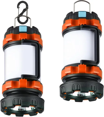 Vista 10 de 1 unidad de linterna de camping, luz LED para exteriores recargable, linternas con 1000 lúmenes, 6 modos, banco de energía de 4000 mAh, impermeable