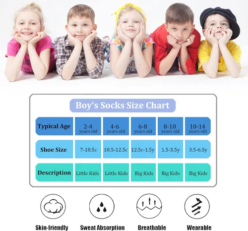 Vista 2 de Boy Socks 24 Pairs Half Cushioned Low Cut Socks Ankle Athletic Cotton Socks For Little Big Kids