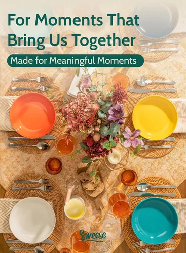 Vista 6 de Sweese Juego de cuencos de porcelana para pasta de 22 onzas, platos para servir ensalada de 7.6 pulgadas, aptos para microondas y lavavajillas