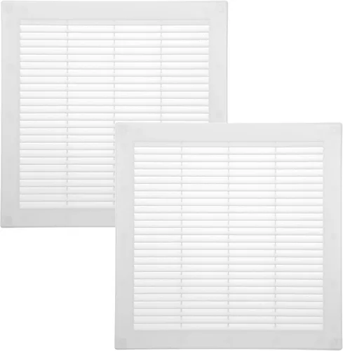 Vista 20 de Vent Systems 3 x 3 pulgadas (dimensiones de apertura) - Cubierta de ventilación de plástico blanco Soffit - Rejilla de ventilación cuadrada plana