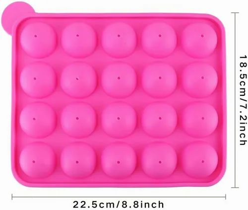 Vista 5 de Decora molde de silicona para pastel pop, Hard Candy, Lollipop y cupcake de fiesta