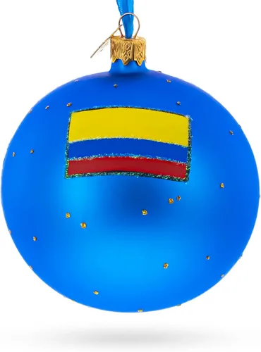Vista 2 de Mount Monserrate, Bogotá, Colombia - Bola de cristal de adorno navideño de 4 pulgadas