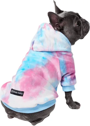 Vista 78 de Spark Paws Sudadera con capucha para perro, suéter de primera calidad para perros pequeños, medianos y grandes Trajes cálidos para bulldogs