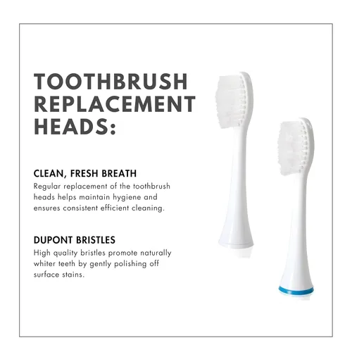 Vista 2 de ToiletTree Products Poseidon - Cabezales de repuesto para cepillo de dientes sónico recargable Poseidon, paquete de 8