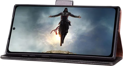 Vista 7 de SUANPOT Funda de piel tipo cartera para Samsung Galaxy Note 20 Ultra 5G de 6.9 pulgadas con bloqueo RFID, tarjetero para tarjetas de crédito, funda