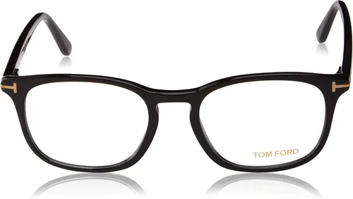 Vista 2 de Gafas graduadas Tom Ford FT 5505 001 Shiny Black, Rose Gold"t" Logo, 52-19-145, Negro