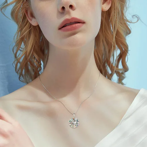 Vista 2 de Collar de Plata de Ley con Búho y Árbol de la Vida, Colgante de Búho, Joyería, Regalos para Mujeres