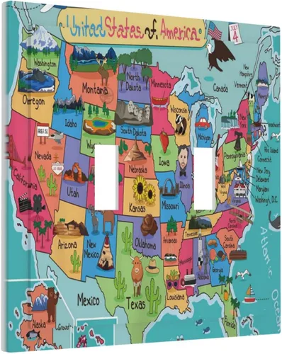 Vista 115 de Placa de Interruptor de Luz Azul de 1 Gang, Placa de Pared Decorativa de Palanca Individual, Cubierta de Placa de Pared de Palanca, Placa Frontal