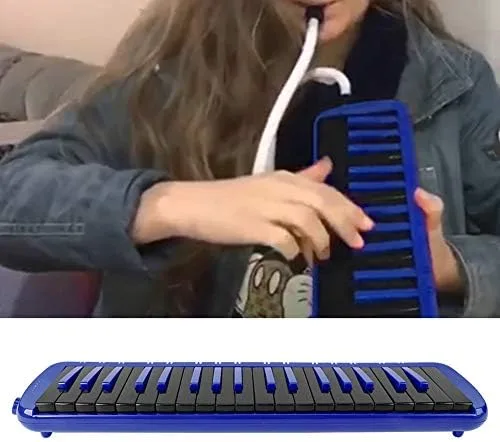 Vista 4 de 37 Key Melodica F-37s Azul con Boquilla y Bolsa Instrumento de Viento para Principiantes