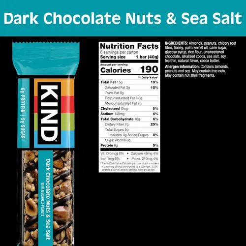 Vista 3 de KIND Almendra y coco, 8.4 onzas (paquete de 6)