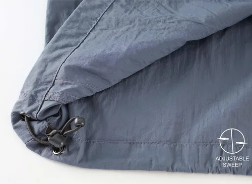 Vista 7 de Chaqueta ligera con capucha y cremallera completa para hombre, impermeable, para senderismo