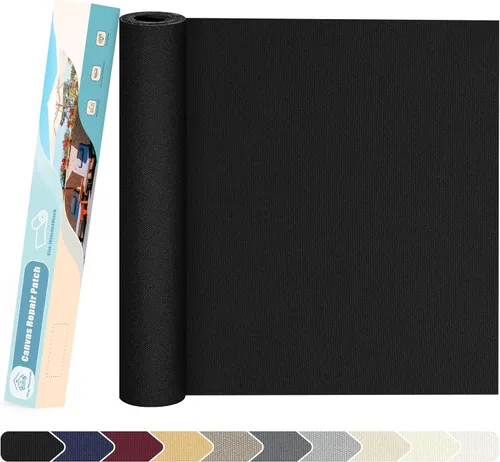 Vista 67 de KING MOUNTAIN Parche de reparación de lona de 9 x 11 pulgadas, 2 piezas, parche de tela impermeable autoadhesivo para sofás, tiendas de campaña