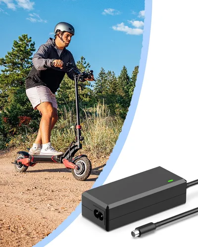 Vista 4 de VHBW Cargador de scooter de 42 V compatible con Ninebot G30LP ES2 ES4 ES1L F20 F30 F40 E22 E25 M365 Pro/Pro2 Lime-S Scooter eléctrico con batería