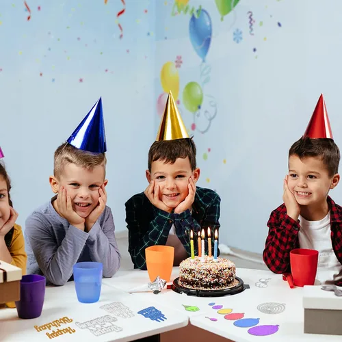 Vista 6 de Die Cuts for Card Making 5 Pieces, Metal Stencils Cutting Dies for Card Making DIY Happy Birthday Balloons Cake, Scrapbooking Embossing Album Card