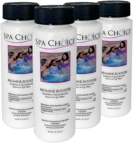 Vista 6 de SpaChoice Potenciador de bromo prémium de 1 libra, bromuro de sodio para jacuzzi, fabricado en Estados Unidos
