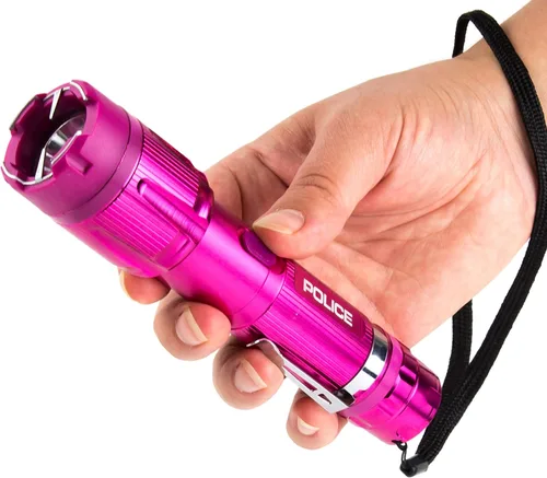 Vista 3 de POLICE Pistola paralizante para defensa personal – 1159 de aluminio recargable de alto voltaje con linterna LED, compacta y resistente, seguridad