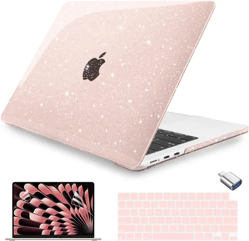 Vista 10 de Teryeefi Compatible con M4 M3 M2 MacBook Air de 15 pulgadas 2024 2023 Funda Modelo A3241 A3114 A2941 con Pantalla Liquid Retina, Cubierta Protectora
