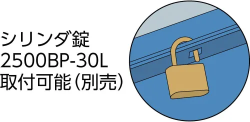 Vista 2 de Trusco ST-3500-B Caja de Herramientas de 2 Niveles, 35.0 x 16.0 x 26.0 cm (13.8 x 6.3 x 10.2 pulgadas), Azul